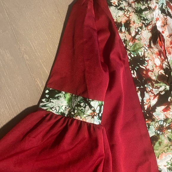 Brand new red and green design African dress. - Picture 5 of 9